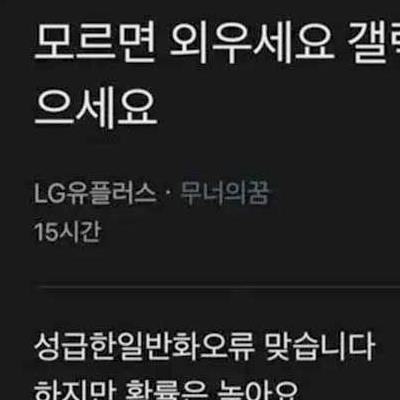 갤럭시쓰는여자잡아라를본갤럭시쓰는여자반응